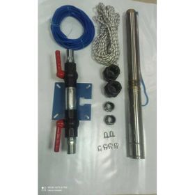 Aycı Mühendislik 4SD6/8 1 Hp Alarko Trifaze 50 mt Yassı Kablolu 100 mt Halatlı Çift Vanalı Akıtma Başlıklı Takım Dalgıç Pompa