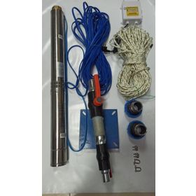 Aycı Mühendislik 4SDM4/10 1 Hp Alarko 15 mt Yassı Kablolu Panolu 30 mt Halatlı Çift Vanalı Akıtma Başlıklı Monofaze Takım Dalgıç Pompa