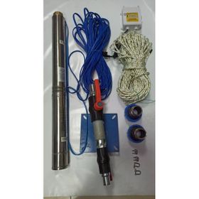 Aycı Mühendislik 4SDM4/24 3 Hp Alarko 30 mt Yassı Kablolu Panolu 60 mt Halatlı Çift Vanalı Akıtma Başlıklı Monofaze Takım Dalgıç Pompa