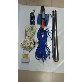 Aycı Mühendislik 4SDM6/8 1 Hp Alarko 35 mt Yassı Kablolu Panolu 70 mt Halatlı Çift Vanalı Akıtma Başlıklı Monofaze Takım Dalgıç Pompa
