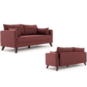 Aydam Bella Soft Bordo Üçlü Koltuk