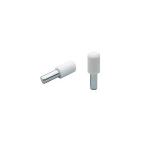 Ayder 1807 Beyaz 4 mm 10 mm 25 Adet Plastik Başlı Metal Raf Pimi