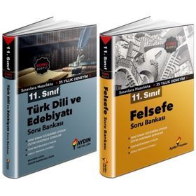 Aydın 11. Sınıf Edebiyat + Felsefe Soru Bankası Seti 2 Kitap 2023
