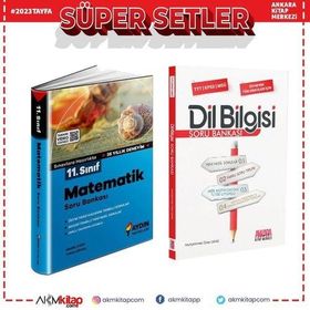 Aydın 11. Sınıf Matematik ve Akm Dil Bilgisi Soru Bankası Seti 2 Kitap