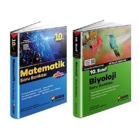 Aydın 2 Kitap 2023 10. Sınıf Matematik + Biyoloji Soru Bankası Seti