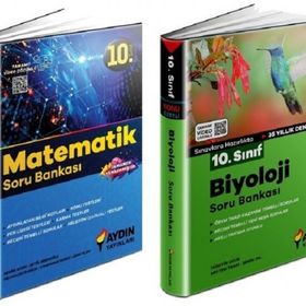 Aydın 2 Kitap 2023 10. Sınıf Matematik + Biyoloji Soru Bankası Seti