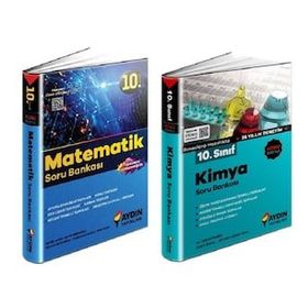 Aydın 2 Kitap 2023 10. Sınıf Matematik + Kimya Soru Bankası Seti