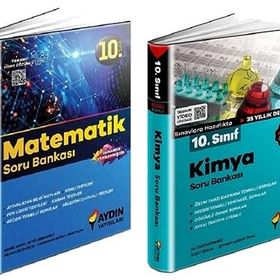 Aydın 2 Kitap 2023 10. Sınıf Matematik + Kimya Soru Bankası Seti