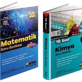 Aydın 2 Kitap 2023 10. Sınıf Matematik + Kimya Soru Bankası Seti