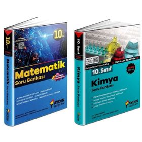 Aydın 2 Kitap 2023 10. Sınıf Matematik + Kimya Soru Bankası Seti