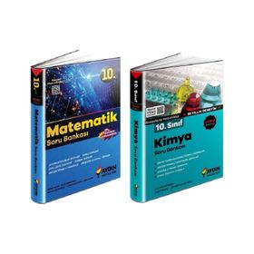 Aydın 2 Kitap 2023 10. Sınıf Matematik + Kimya Soru Bankası Seti