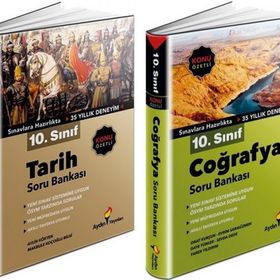 Aydın 2 Kitap 2023 10. Sınıf Tarih + Coğrafya Soru Bankası Seti