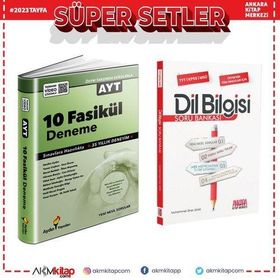 Aydın AYT 10 Fasikül Deneme ve AKM Dil Bilgisi Soru Bankası Seti 2 Kitap