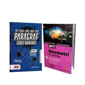 Aydın Ayt Geometri ve Akm Paragraf Soru Bankası Seti 2 Kitap