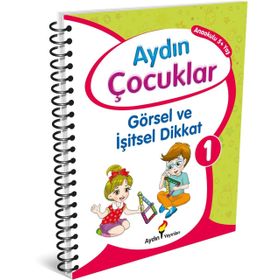 Aydın Çocuklar Görsel ve İşitsel Dikkat 1 Anaokulu 5 Yaş-Aydın Yayınları
