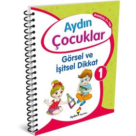 Aydın Çocuklar Görsel ve İşitsel Dikkat 1 Anaokulu 5 Yaş-Aydın Yayınları