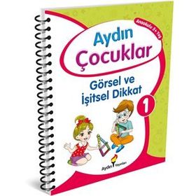 Aydın Çocuklar Görsel ve İşitsel Dikkat 1 Anaokulu 5 Yaş-Aydın Yayınları