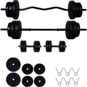 Aydın Sport 28 kg Z Bar Halter Seti ve Dambıl Seti