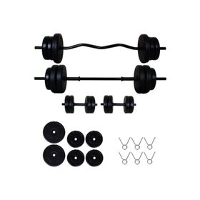 Aydın Sport 28 kg Z Bar Halter Seti ve Dambıl Seti