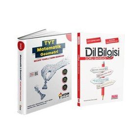 Aydın Tyt Matematik Geometri Beceri Temelli ve Akm Dil Bilgisi Soru Bankası Seti 2 Kitap
