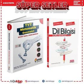 Aydın Tyt Matematik Geometri Beceri Temelli ve Akm Dil Bilgisi Soru Bankası Seti 2 Kitap