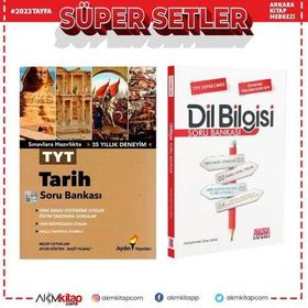 Aydın Tyt Tarih ve Akm Dil Bilgisi Soru Bankası Seti 2 Kitap