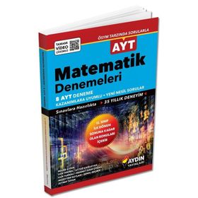 Aydın Yayınları 1. Dönem AYT Matematik 8 Deneme