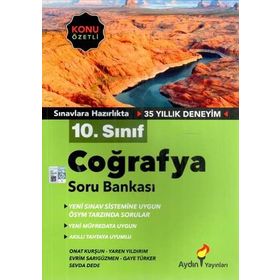 Aydın Yayınları 10.Sınıf Coğrafya Konu Özetli Soru Bankası