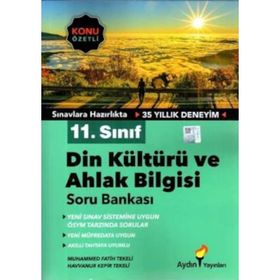 Aydın Yayınları 11.Sınıf Din Kültürü ve Ahlak Bilgisi Konu Özetli Soru Bankası