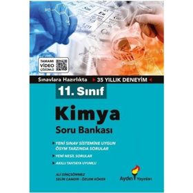 Aydın Yayınları 11. Sınıf Kimya Tamamı Video Çözümlü Soru Bankası