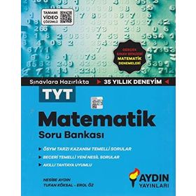 Aydın Yayınları 2021 TYT Matematik Tamamı Video Çözümlü Soru Bankası