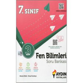 Aydın Yayınları 7 Sınıf 3 Adım Fen Bilimleri Soru Bankası