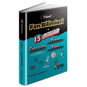 Aydın Yayınları 7. Sınıf Fen Bilimleri 15 Deneme