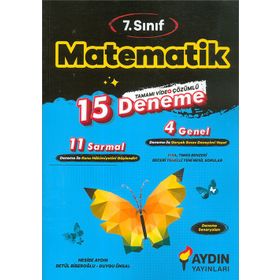 Aydın Yayınları 7. Sınıf Matematik 15 Deneme