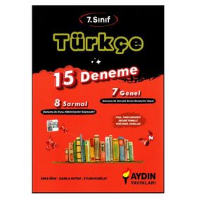Aydın Yayınları 7. Sınıf Türkçe 15 Deneme
