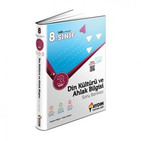 Aydın Yayınları 8. Sınıf Din Kültürü ve Ahlak Bilgisi Üç Adım Soru Bankası