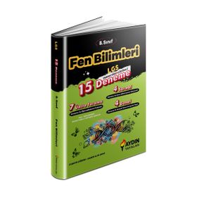 Aydın Yayınları 8. Sınıf Fen Bilimleri 15 Deneme