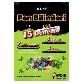 Aydın Yayınları 8. Sınıf Fen Bilimleri 15 Deneme
