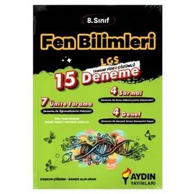Aydın Yayınları 8. Sınıf Fen Bilimleri 15 Deneme