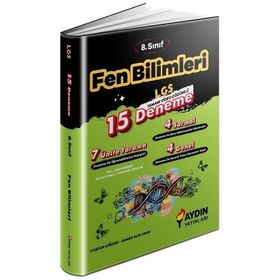 Aydın Yayınları 8. Sınıf Fen Bilimleri 15 Deneme