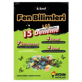 Aydın Yayınları 8. Sınıf Fen Bilimleri 15 Deneme