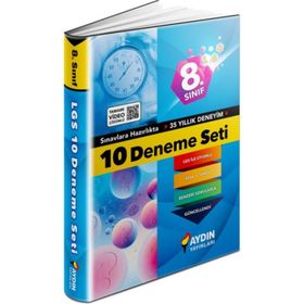Aydın Yayınları 8. Sınıf LGS 1. Dönem Matematik Deneme Sınavı Yeni
