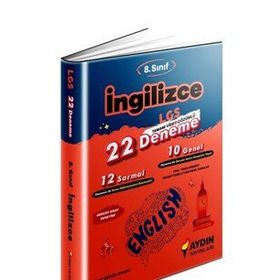 Aydın Yayınları 8. Sınıf LGS İngilizce 22 Adet Deneme