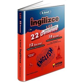 Aydın Yayınları 8. Sınıf LGS İngilizce 22 Adet Deneme