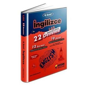 Aydın Yayınları 8. Sınıf LGS İngilizce 22 Adet Deneme