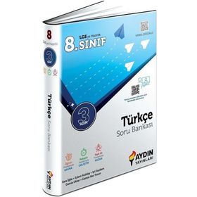 Aydın Yayınları 8. Sınıf LGS Türkçe 3 Adım Soru Bankası