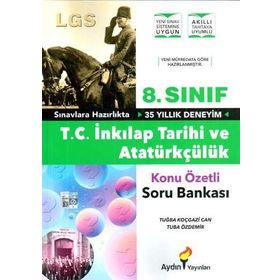 Aydın Yayınları 8. Sınıf T. C. İnkılap Tarihi ve Atatürkçülük Konu Özetli Soru Bankası
