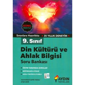 Aydın Yayınları 9. Sınıf Din Kültürü ve Ahlak Bilgisi Konu Özetli Soru Bankası