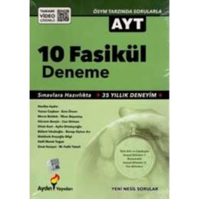 Aydın Yayınları AYT 10 Fasikül Deneme