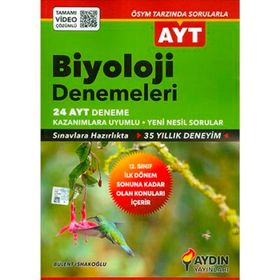 Aydın Yayınları AYT 24 Biyoloji Deneme - 2020
